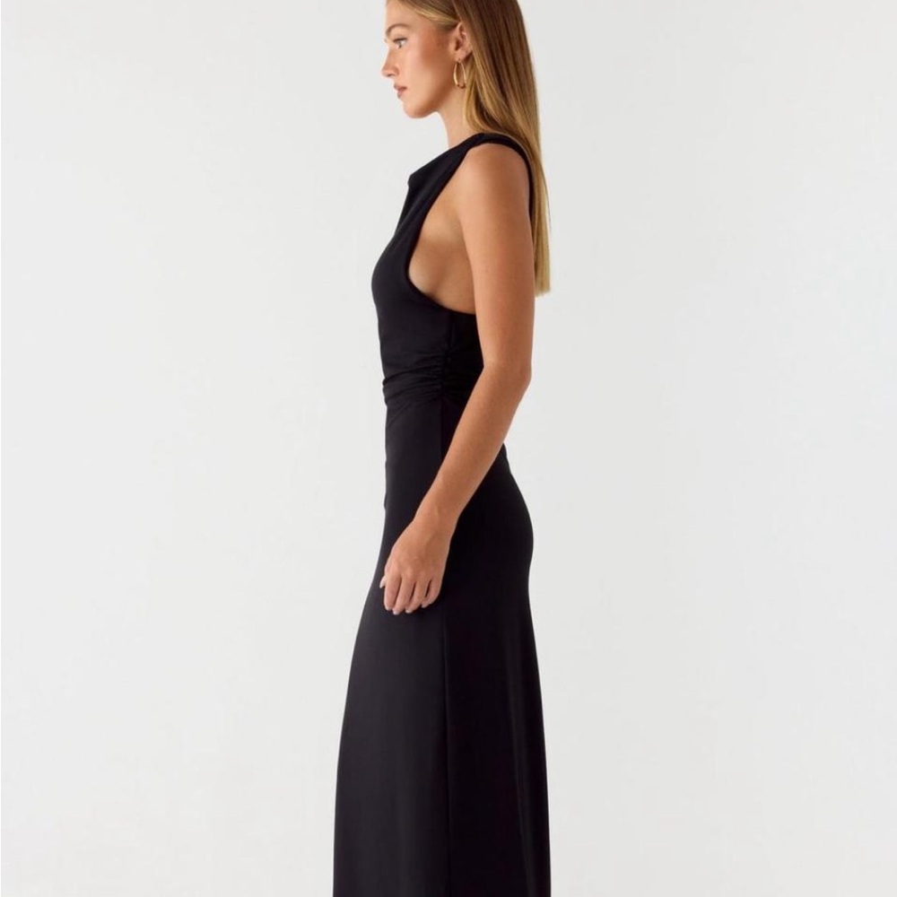 Peppermayo Hidden Agenda Black Maxi Dress Size US 2 NWT